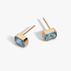 March Emerald - Cut Birthstone Stud - Willow & Luna