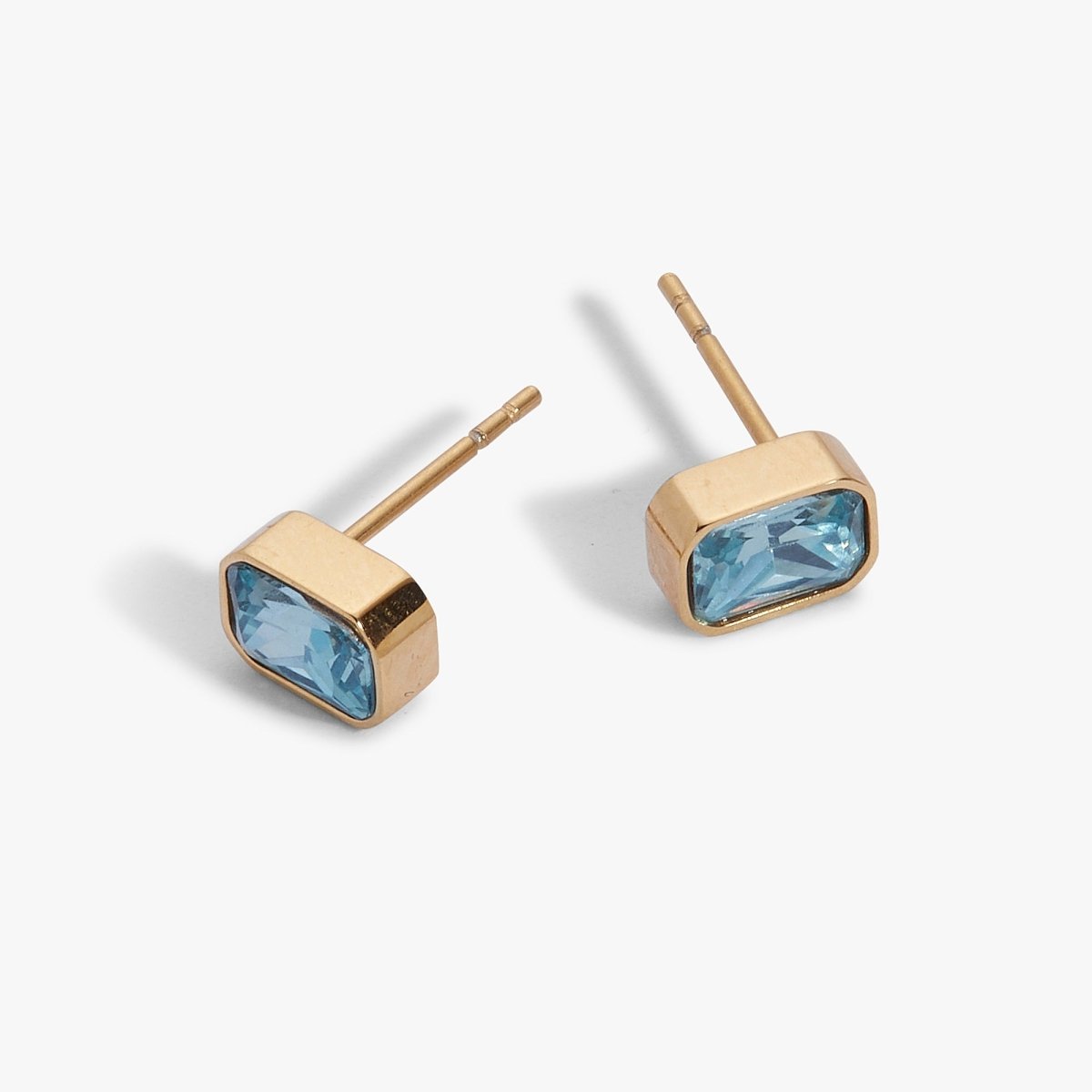 March Emerald - Cut Birthstone Stud - Willow & Luna