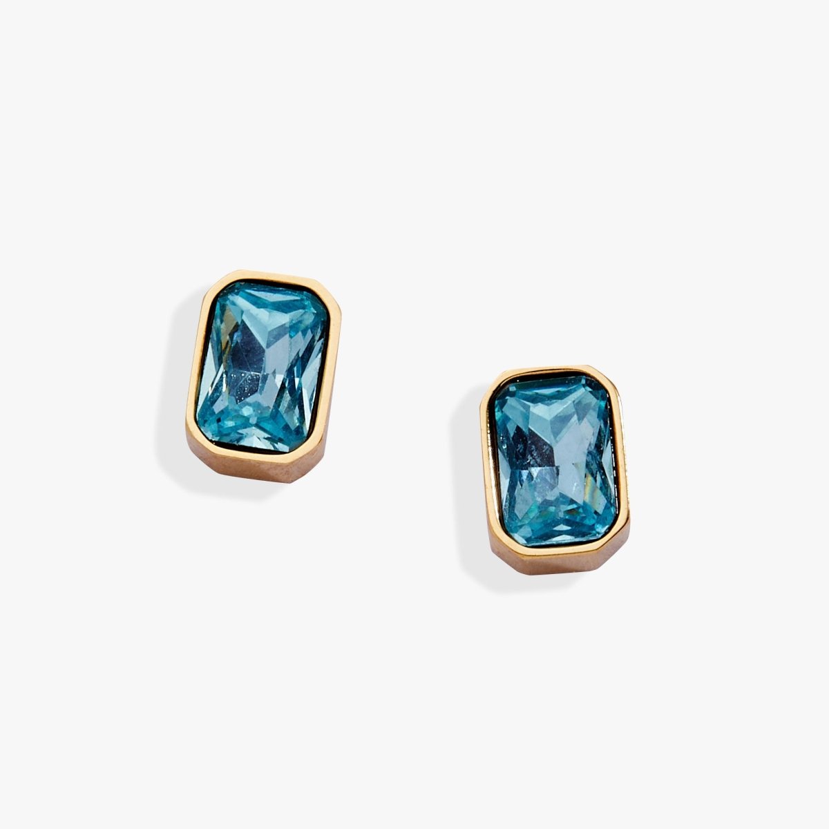 March Emerald - Cut Birthstone Stud - Willow & Luna
