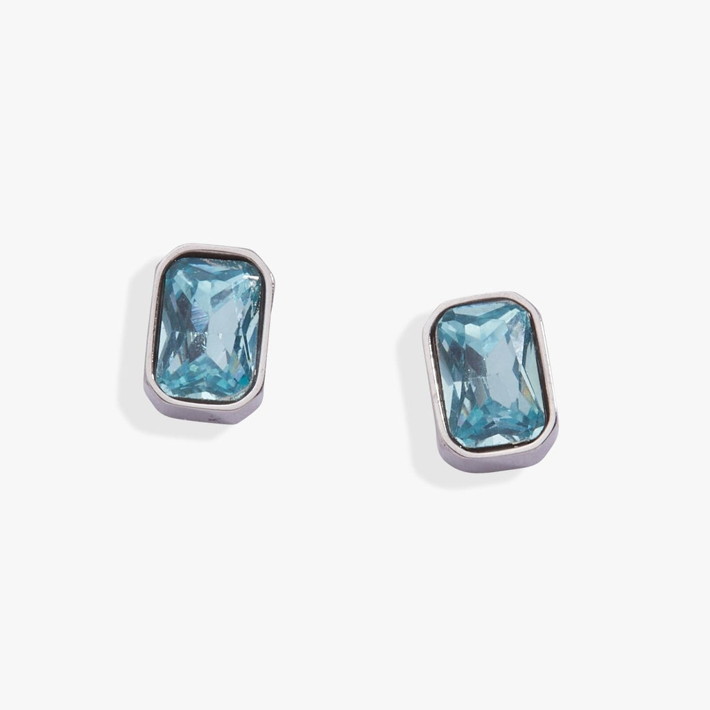 March Emerald - Cut Birthstone Stud - Willow & Luna