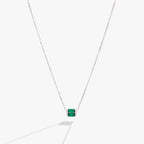 May Birthstone Precious Pendant Necklace