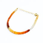 Mexican Fire Opal and Pearl Beaded Bracelet - Willow & Luna