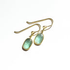 Mint Kyanite Rose Cut Earrings - Willow & Luna