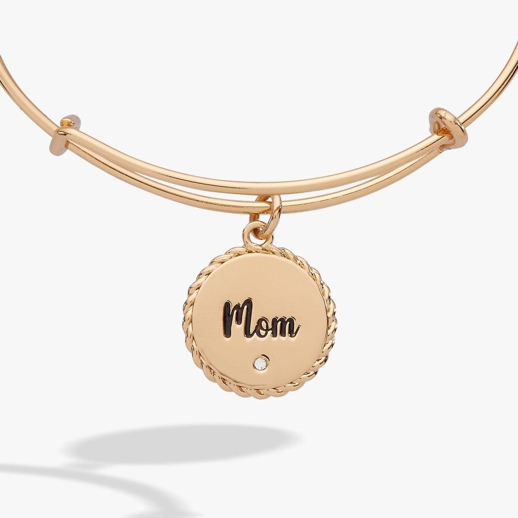 Mom 'Bonded By Love, Connected For Life' Charm Bangle - Willow & Luna