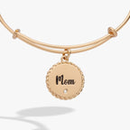 Mom 'Bonded By Love, Connected For Life' Charm Bangle - Willow & Luna
