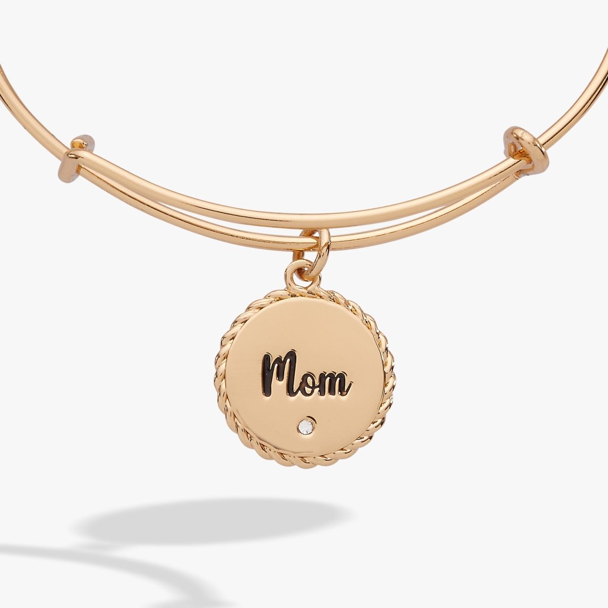 Mom 'Bonded By Love, Connected For Life' Charm Bangle - Willow & Luna