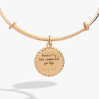 Mom 'Bonded By Love, Connected For Life' Charm Bangle - Willow & Luna