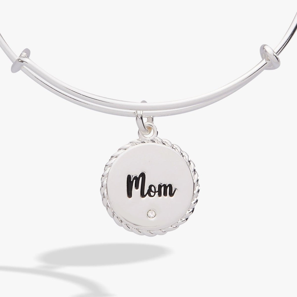 Mom 'Bonded By Love, Connected For Life' Charm Bangle - Willow & Luna