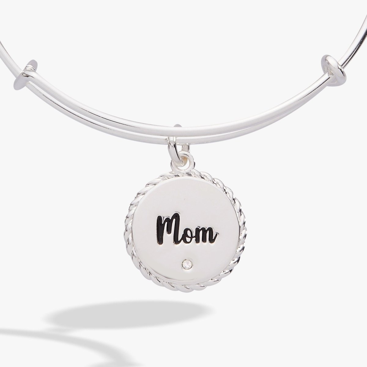 Mom 'Bonded By Love, Connected For Life' Charm Bangle - Willow & Luna