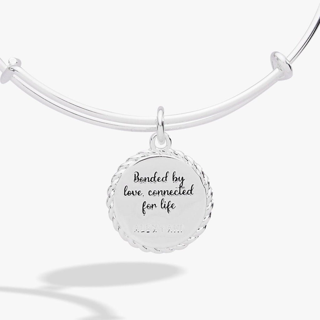Mom 'Bonded By Love, Connected For Life' Charm Bangle - Willow & Luna