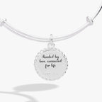 Mom 'Bonded By Love, Connected For Life' Charm Bangle - Willow & Luna
