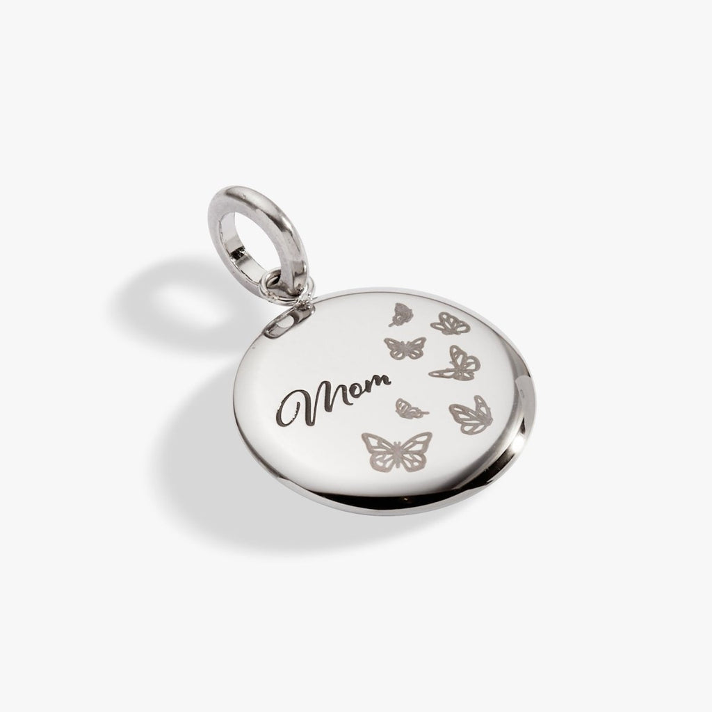 Mom Butterfly Disc Charm - Willow & Luna