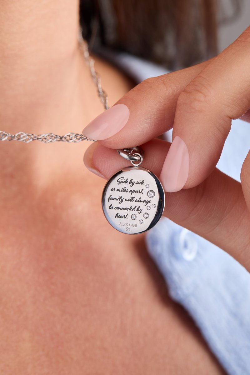Mom Butterfly Disc Charm - Willow & Luna