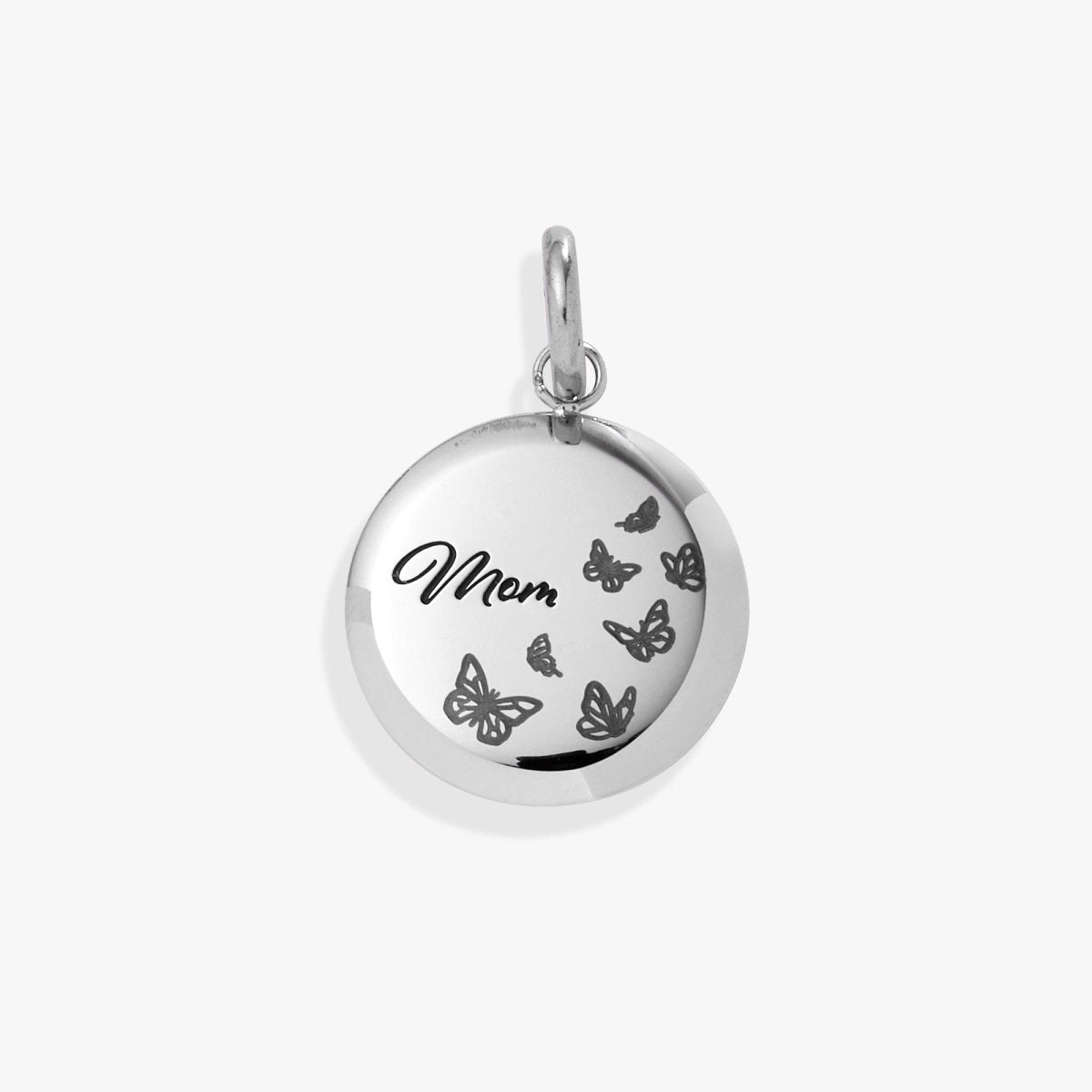 Mom Butterfly Disc Charm - Willow & Luna