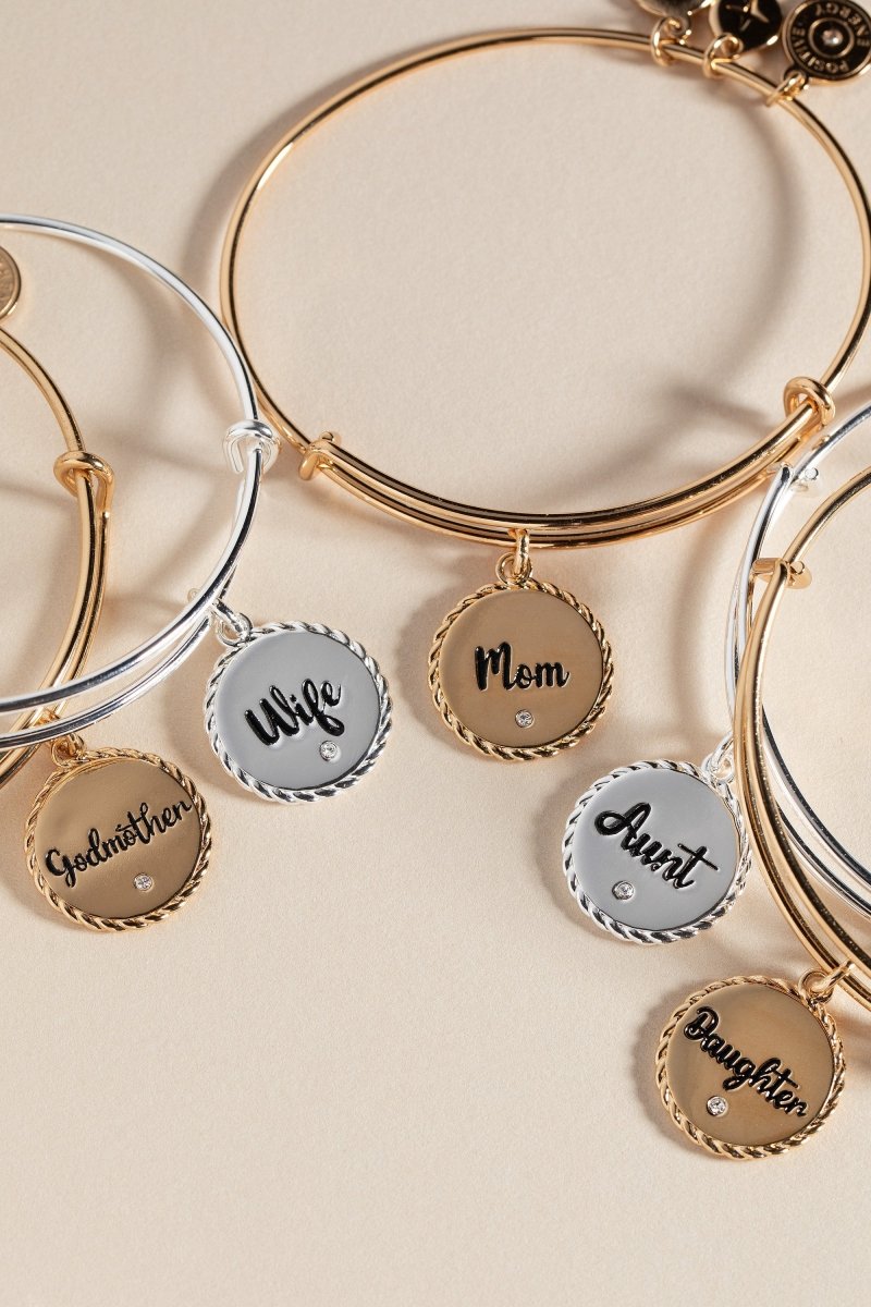 Mom Charm Bangle - Willow & Luna
