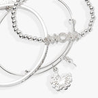 Mom Dandelion Bangle Set of 3 - Willow & Luna