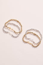 Mom Elongated Crystal Stretch Bracelet - Willow & Luna