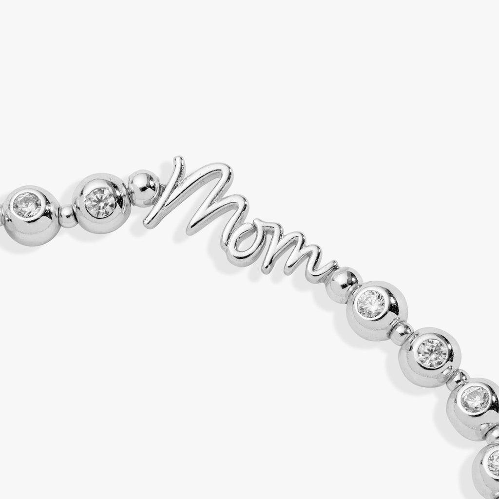 Mom Elongated Crystal Stretch Bracelet - Willow & Luna