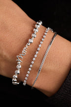 Mom Elongated Crystal Stretch Bracelet - Willow & Luna