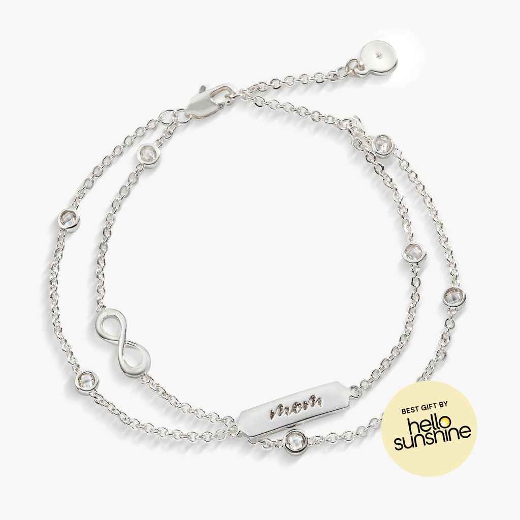 Mom Infinity Chain Double Strand Bracelet - Willow & Luna