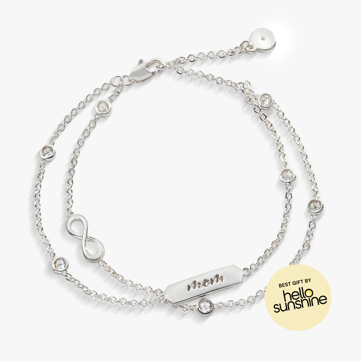 Mom Infinity Chain Double Strand Bracelet - Willow & Luna
