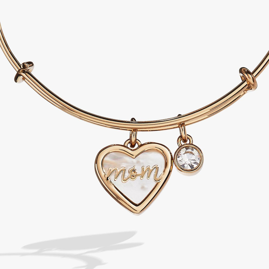 Mom Mother of Pearl Bangle - Willow & Luna