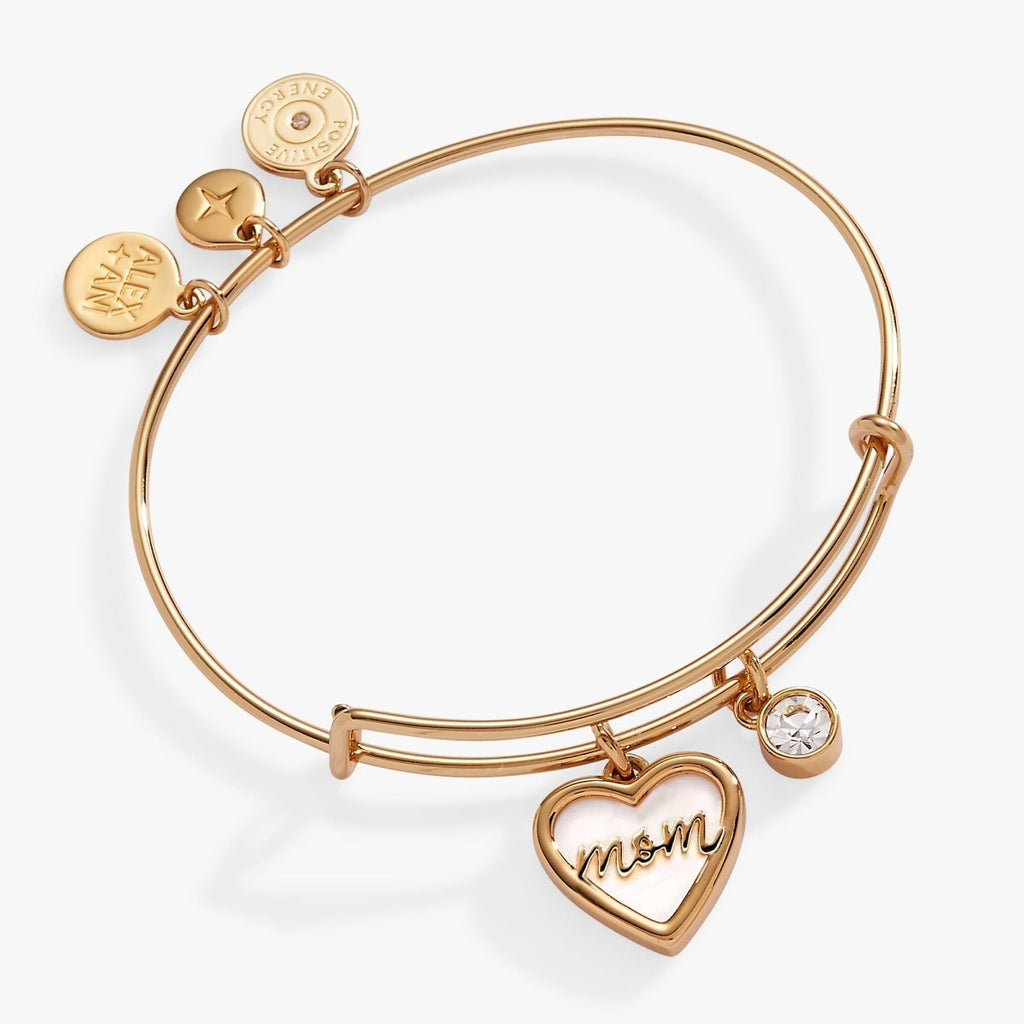 Mom Mother of Pearl Bangle - Willow & Luna