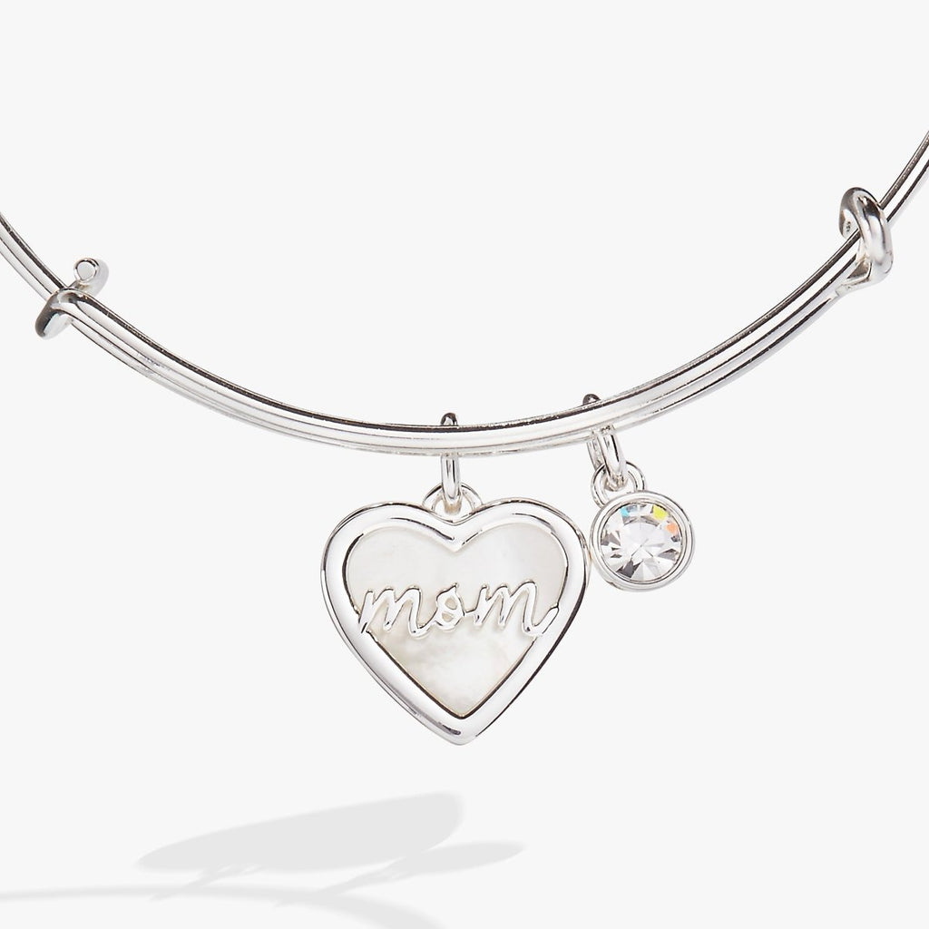 Mom Mother of Pearl Bangle - Willow & Luna