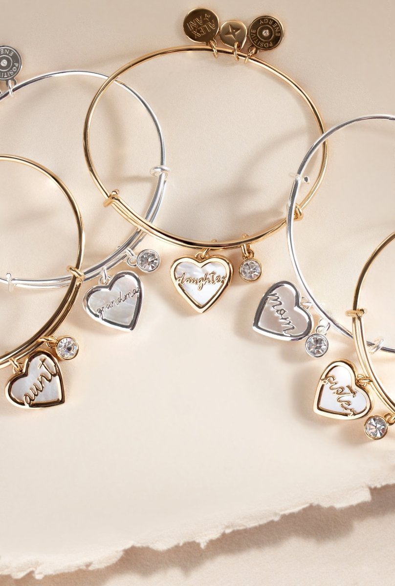 Mom Mother of Pearl Bangle - Willow & Luna