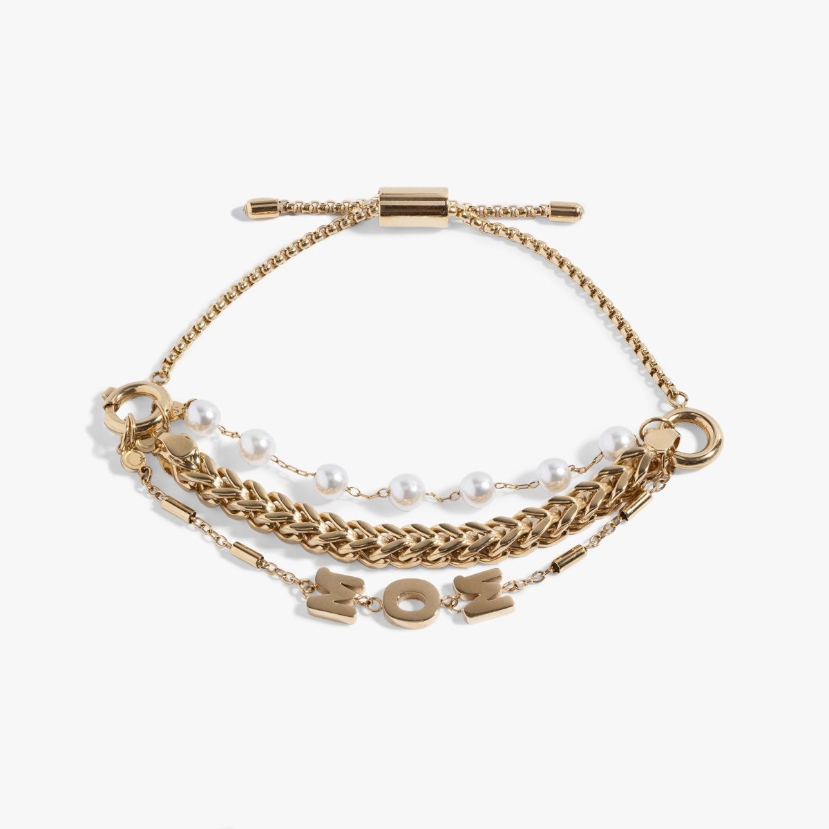 Mom Pearl Stranded™ Bracelet Set - Willow & Luna