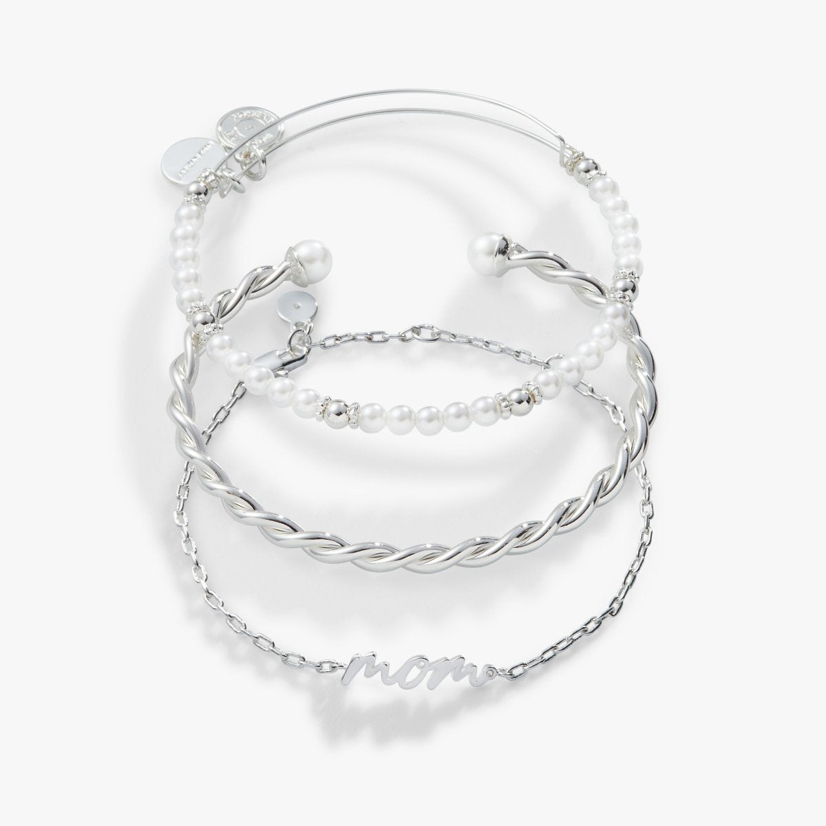 Mom Script Bracelet, Set of 3 - Willow & Luna
