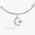 Star and Moon Charm Bangle