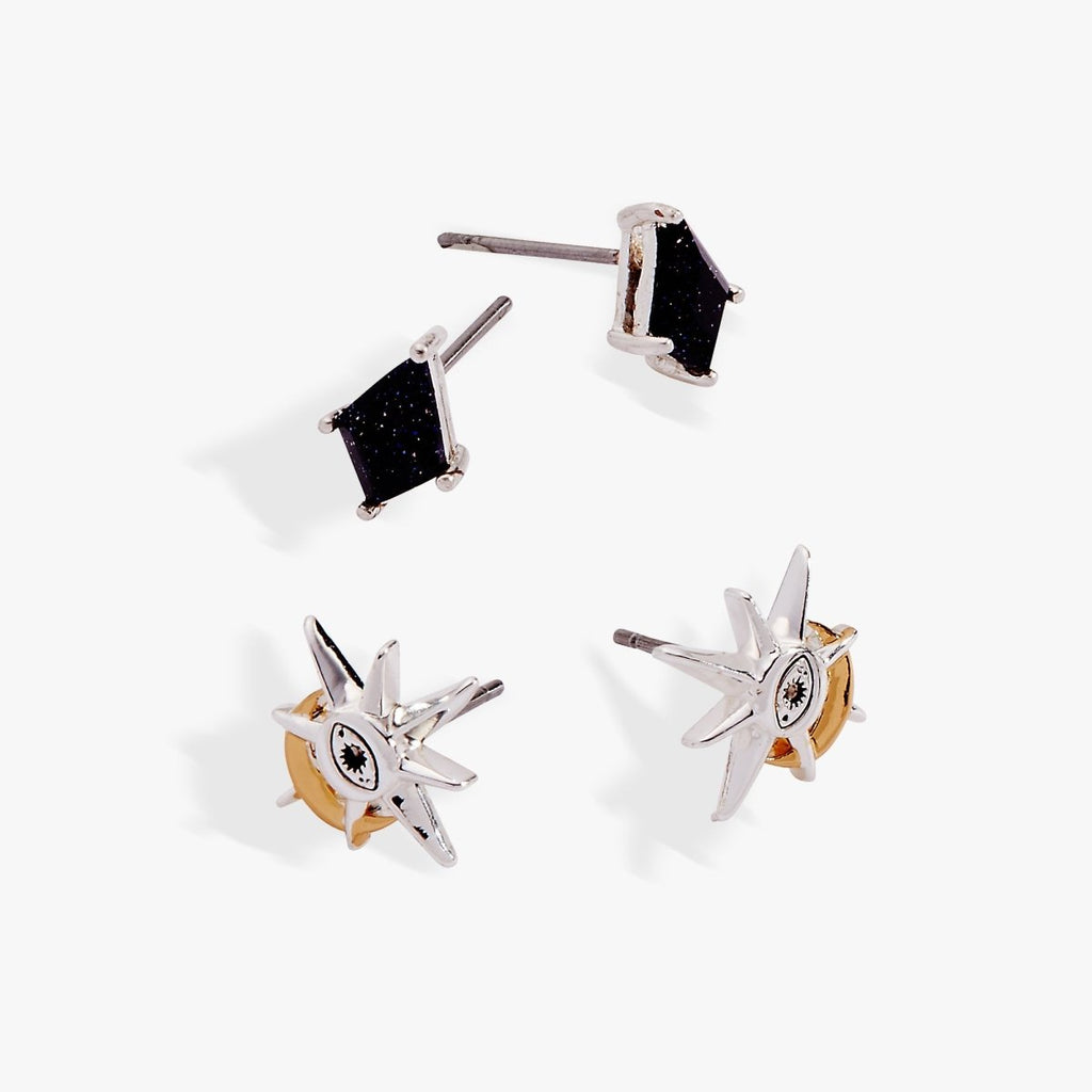 Moon Magic Celestial Earring Set of 2 - Willow & Luna