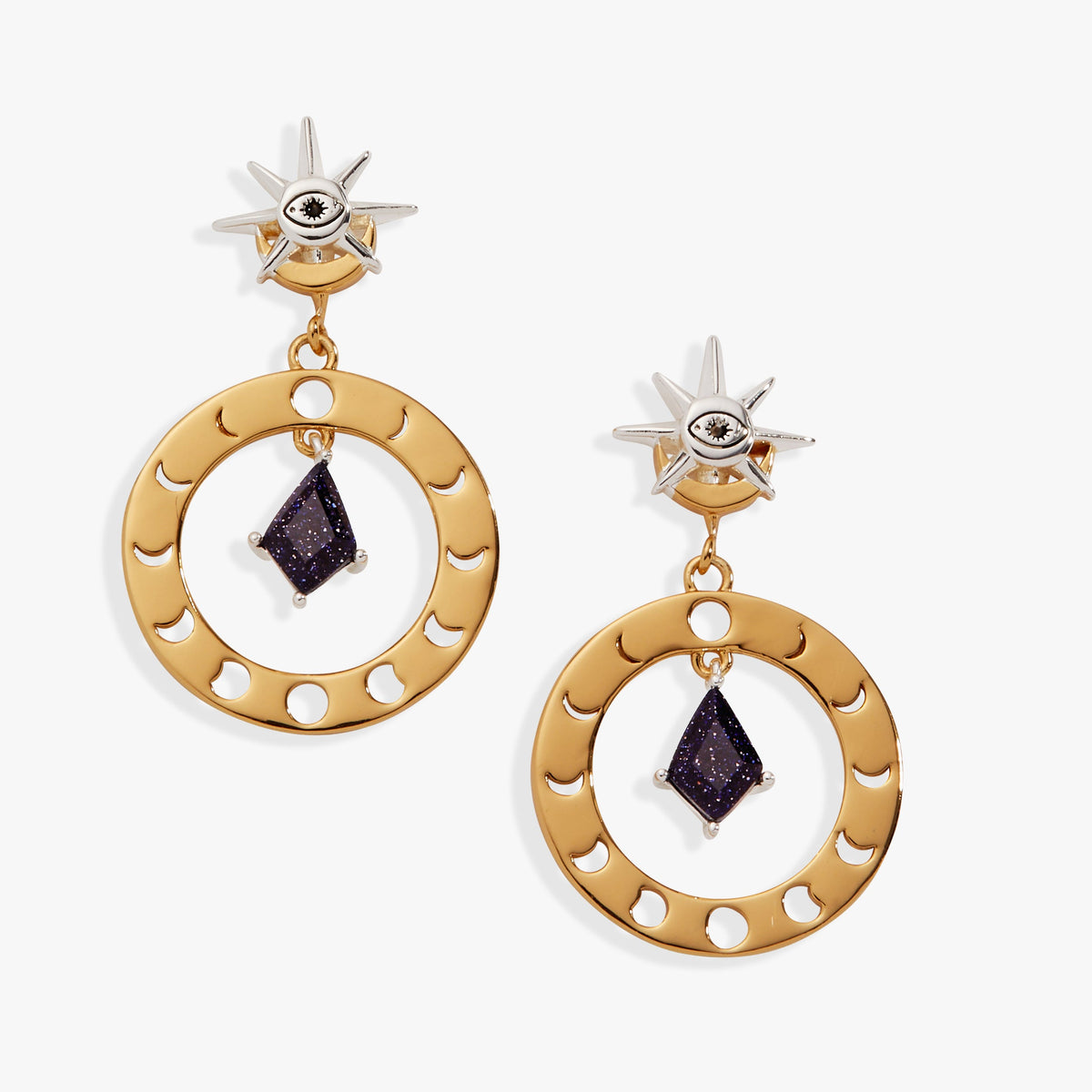 Moon Phase Statement Earring