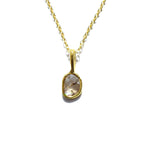 Morganite Rose Cut Diamond Necklace - Willow & Luna