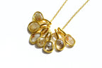 Morganite Rose Cut Diamond Necklace - Willow & Luna