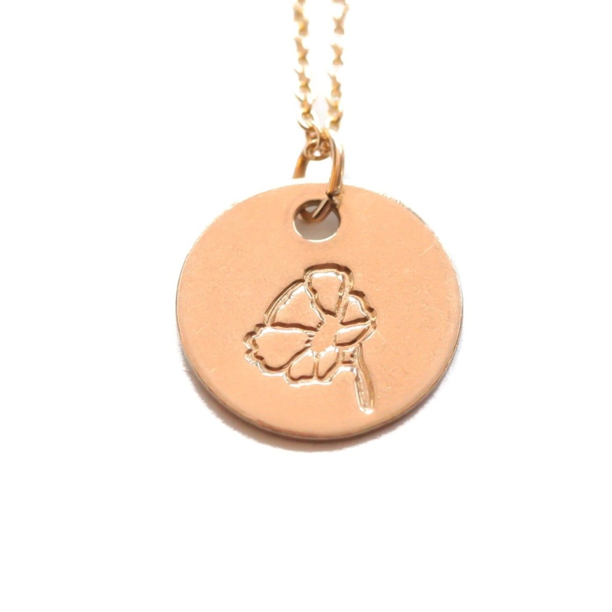 Morning Glory Birth Flower Necklace for September - Willow & Luna