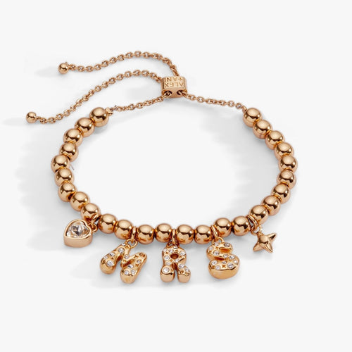 'Mrs" Beaded Bubble Bolo Bracelet - Willow & Luna