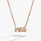 'Mrs' Bubble Crystal Pendant Necklace - Willow & Luna