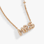 'Mrs' Bubble Crystal Pendant Necklace - Willow & Luna