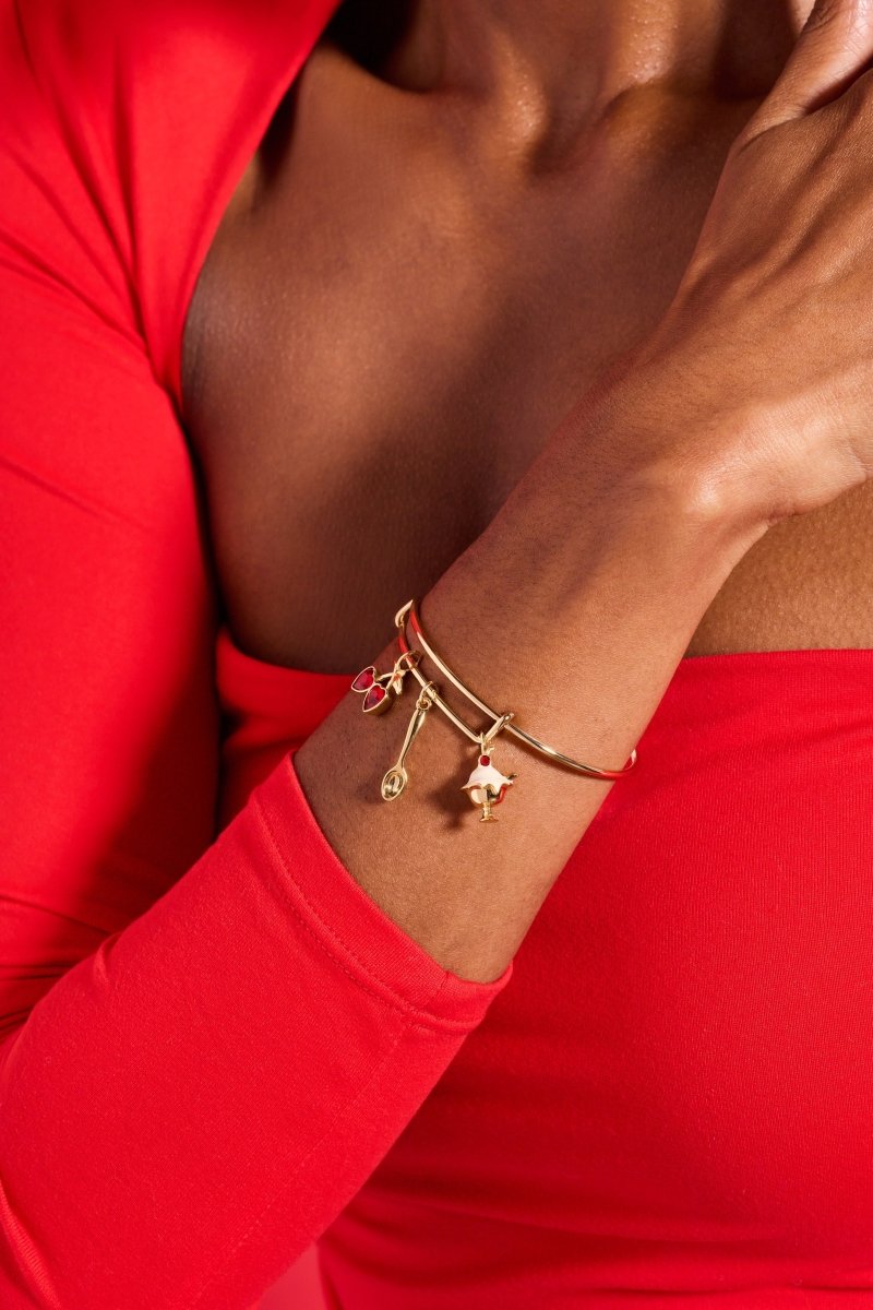 'My Cherry Amour' Ice - Cream Sundae Multi Charm Bangle - Willow & Luna