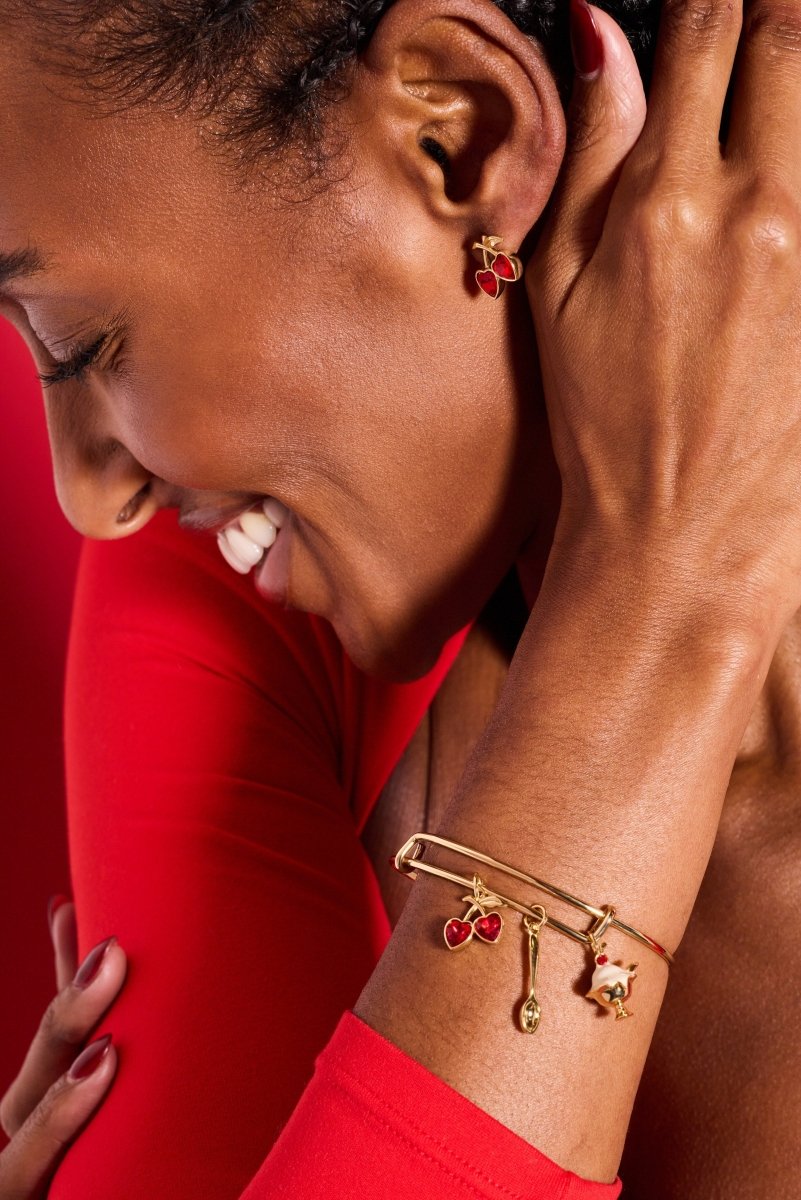 'My Cherry Amour' Ice - Cream Sundae Multi Charm Bangle - Willow & Luna