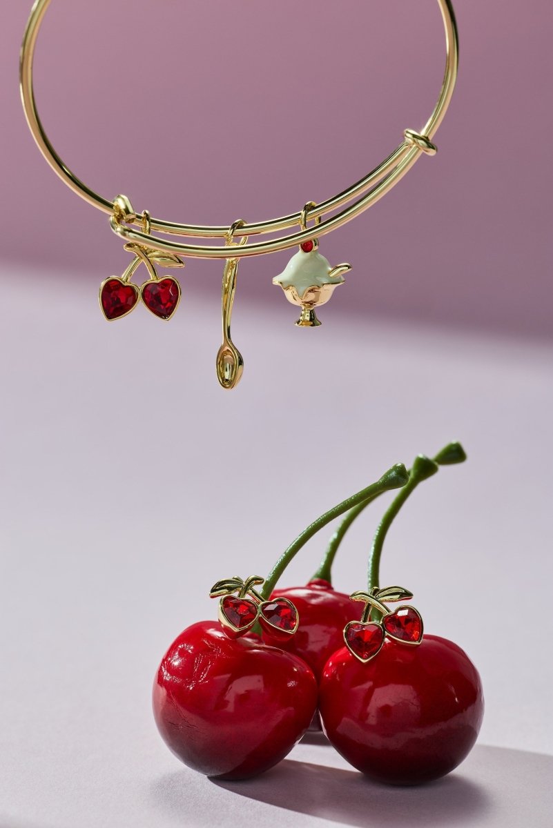 'My Cherry Amour' Ice - Cream Sundae Multi Charm Bangle - Willow & Luna