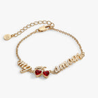 'My Cherry Amour' In - Line Chain Bracelet - Willow & Luna
