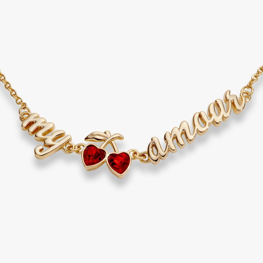 'My Cherry Amour' In - Line Chain Bracelet - Willow & Luna