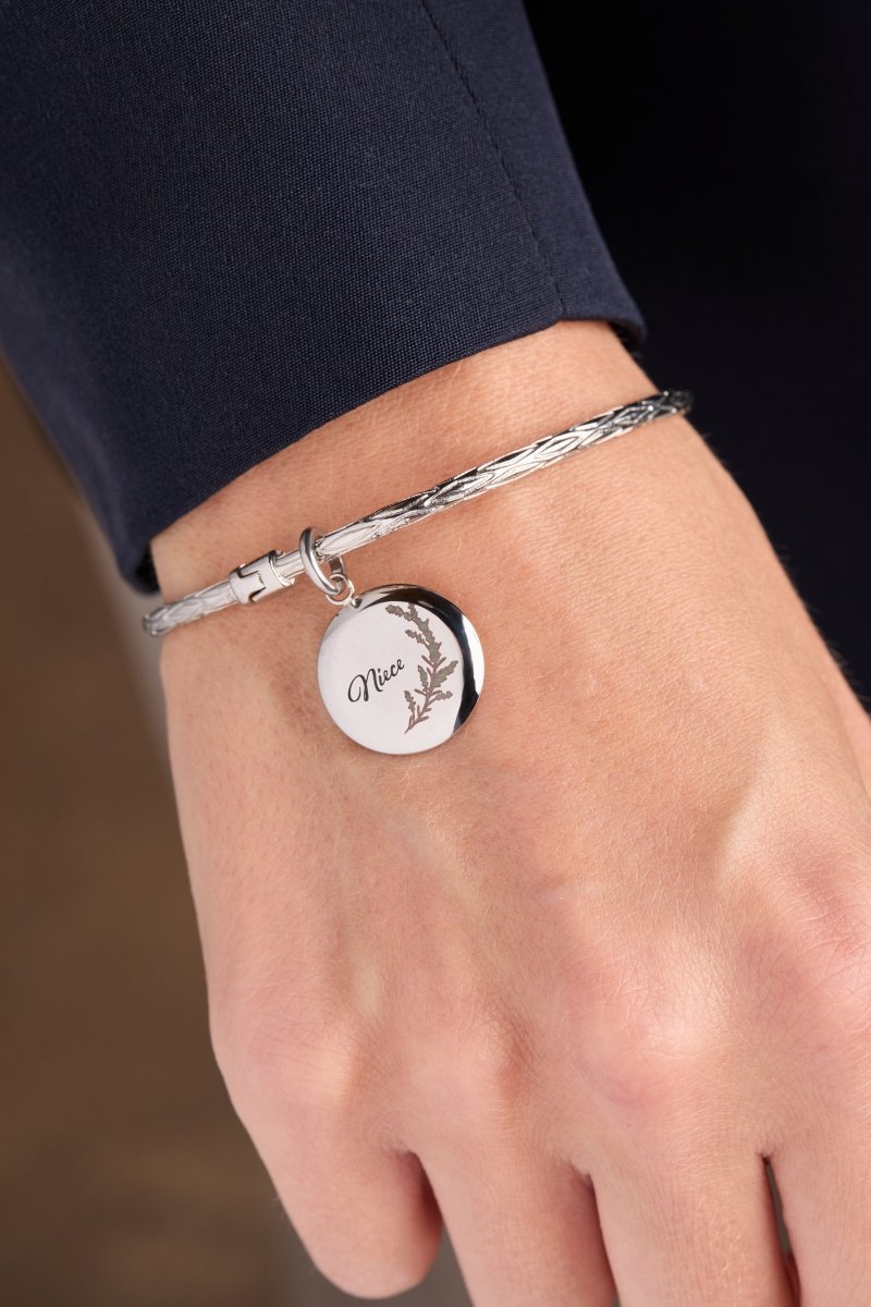 Niece Lavender Disc Charm - Willow & Luna