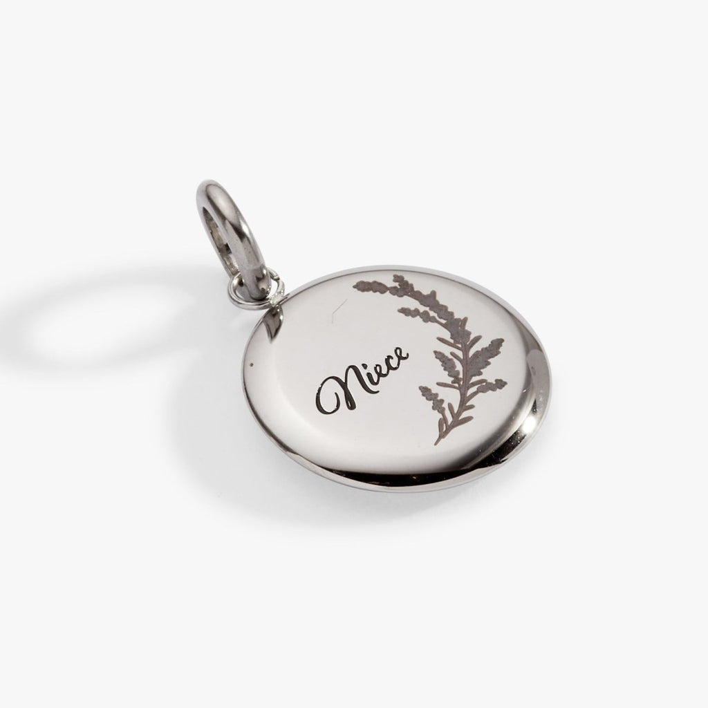 Niece Lavender Disc Charm - Willow & Luna