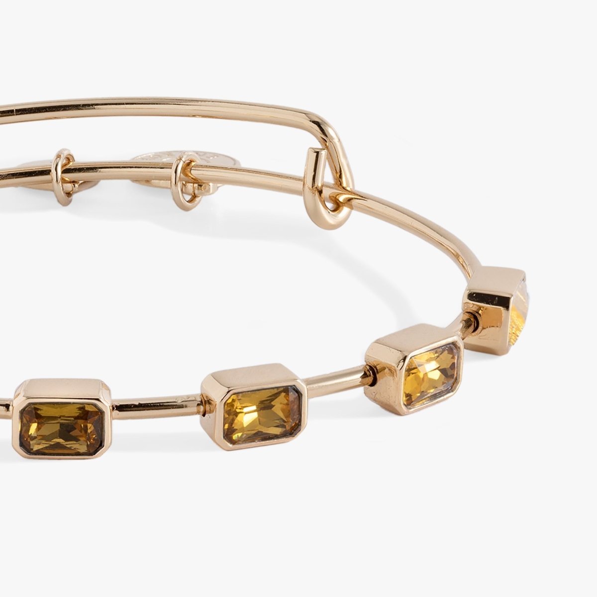 November Birthstone Emerald Cut Bangle - Willow & Luna