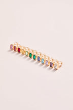 November Emerald - Cut Birthstone Stud Earrings - Willow & Luna