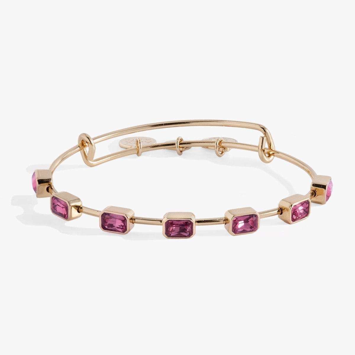 October Birthstone Emerald Cut Bangle - Willow & Luna